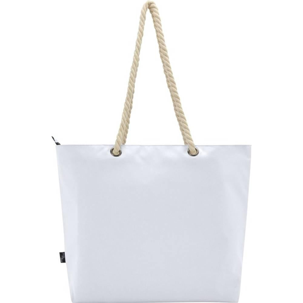 White - Back - Panama Recycled Beach 23L Cooler Tote Bag