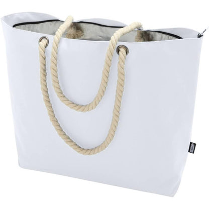 White - Side - Panama Recycled Beach 23L Cooler Tote Bag