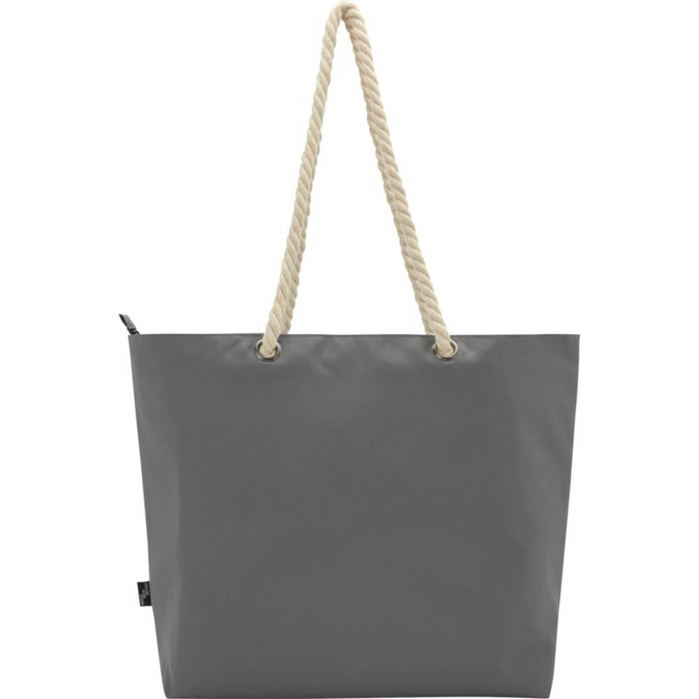 Grey - Back - Panama Recycled Beach 23L Cooler Tote Bag