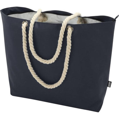 Navy - Side - Panama Recycled Beach 23L Cooler Tote Bag