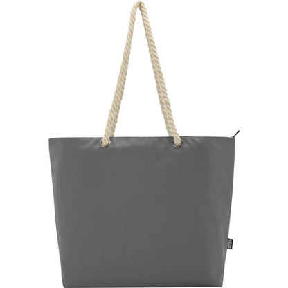 Grey - Front - Panama Recycled Beach 23L Cooler Tote Bag