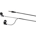 Solid Black - Side - Rebel Recycled Plastic Wired Earphones