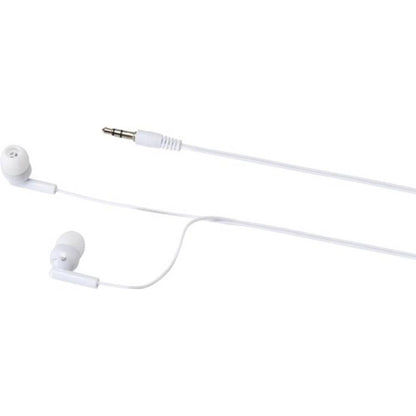 White - Side - Rebel Recycled Plastic Wired Earphones