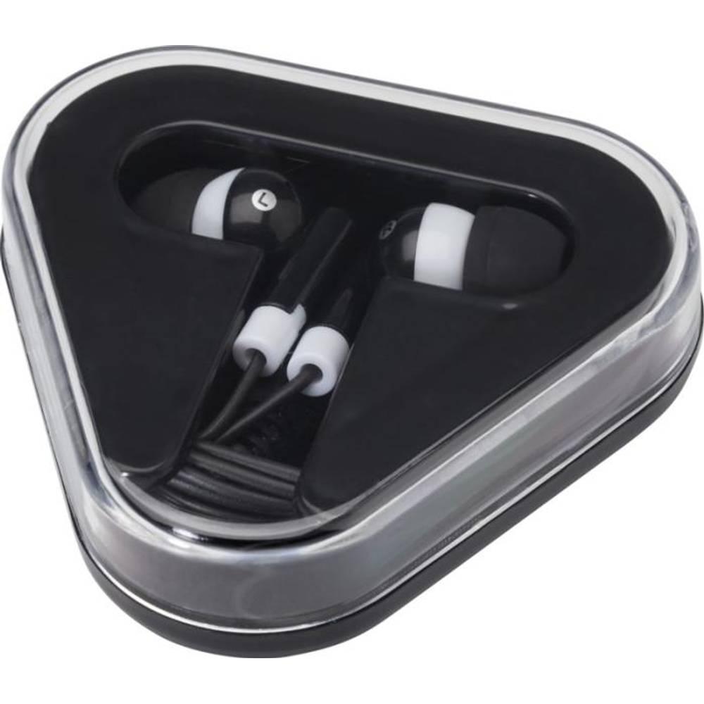 Solid Black - Front - Rebel Recycled Plastic Wired Earphones
