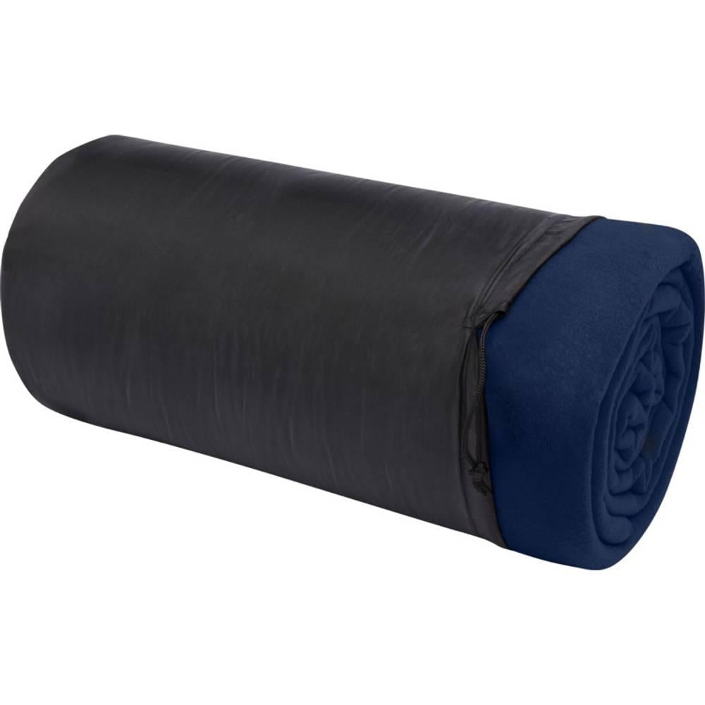 Navy - Back - Huggy Fleece Plaid Picnic Blanket