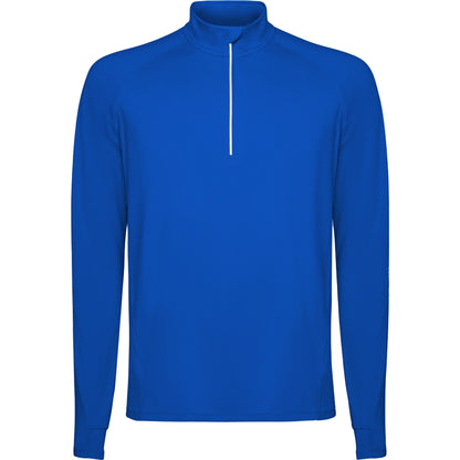 Royal Blue - Front - Roly Mens Estambul Quarter Zip Long-Sleeved Sweatshirt