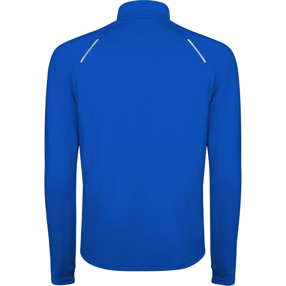 Royal Blue - Back - Roly Mens Estambul Quarter Zip Long-Sleeved Sweatshirt