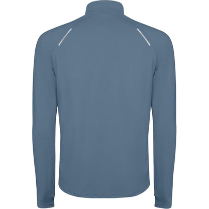 Storm Blue - Front - Roly Mens Estambul Quarter Zip Long-Sleeved Sweatshirt