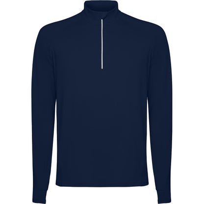 Navy Blue - Front - Roly Mens Estambul Quarter Zip Long-Sleeved Sweatshirt