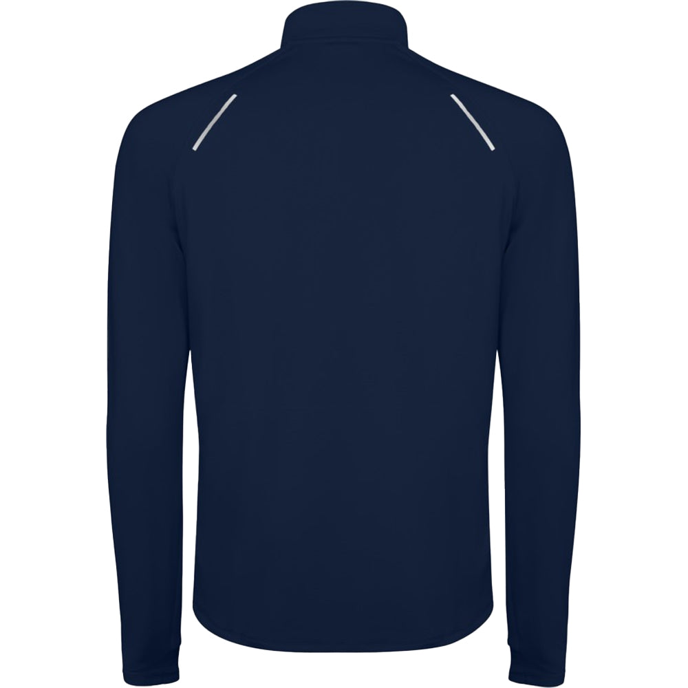Navy Blue - Back - Roly Mens Estambul Quarter Zip Long-Sleeved Sweatshirt