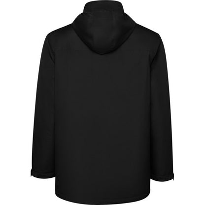 Solid Black - Back - Roly Mens America Padded Parka