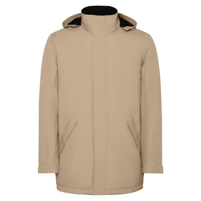 Dark Sand - Front - Roly Mens America Padded Parka