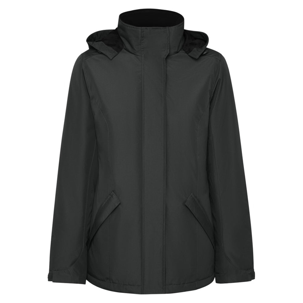 Dark Lead - Front - Roly Womens-Ladies America Padded Parka