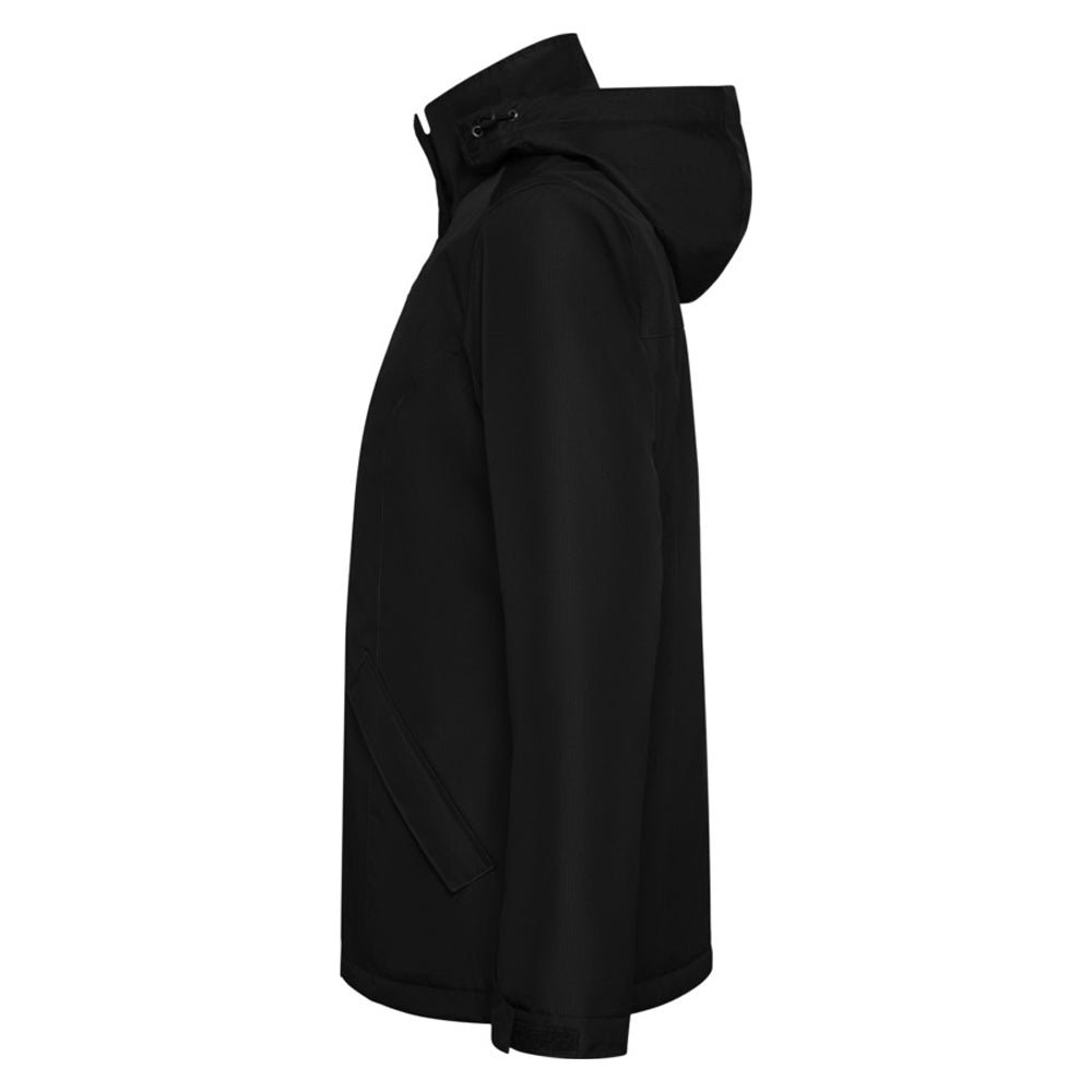 Solid Black - Side - Roly Womens-Ladies America Padded Parka