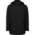 Solid Black - Front - Roly Childrens-Kids America Padded Parka