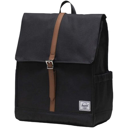 Solid Black - Front - Herschel City Recycled 16L Backpack