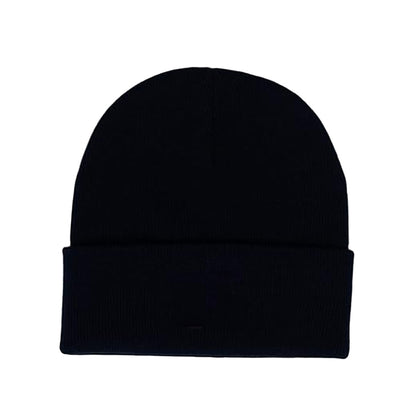 Solid Black - Back - Herschel Elmer Ribbed Beanie