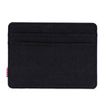 Solid Black - Back - Herschel Charlie RFID Blocking Card Holder