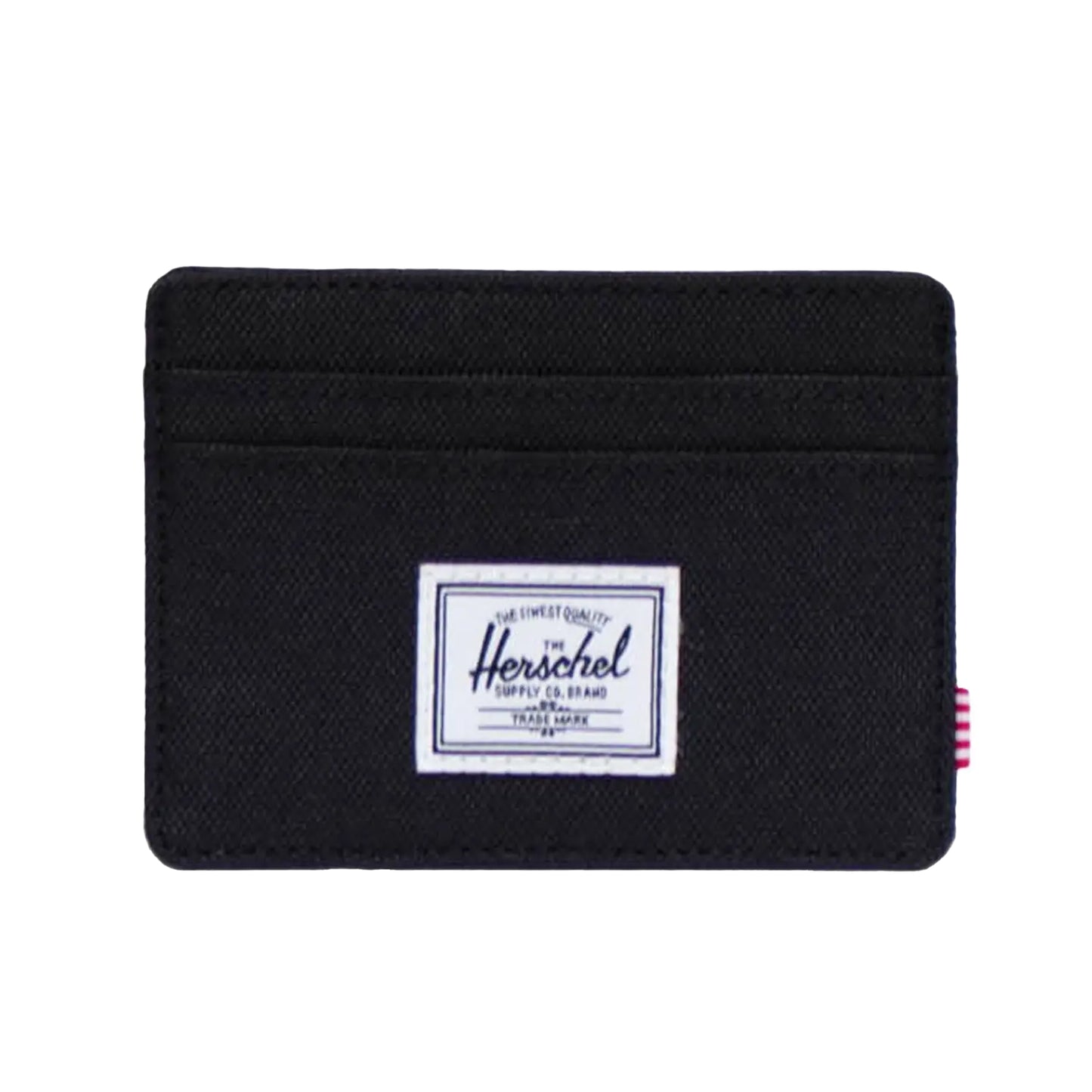 Solid Black - Front - Herschel Charlie RFID Blocking Card Holder