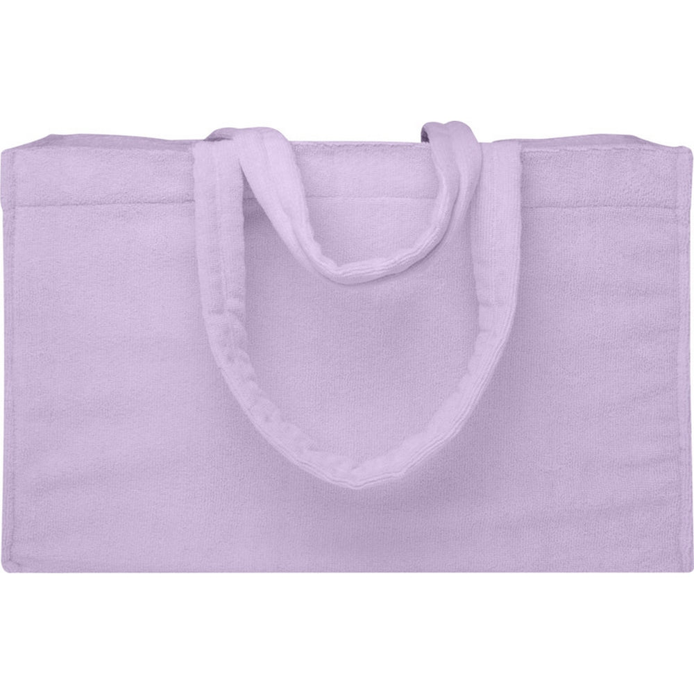 Lilac - Side - Floso Siam Terrycloth Beach Recycled 13L Tote Bag