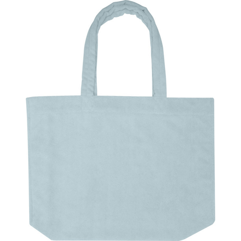 Cloud Blue - Front - Floso Siam Terrycloth Beach Recycled 13L Tote Bag