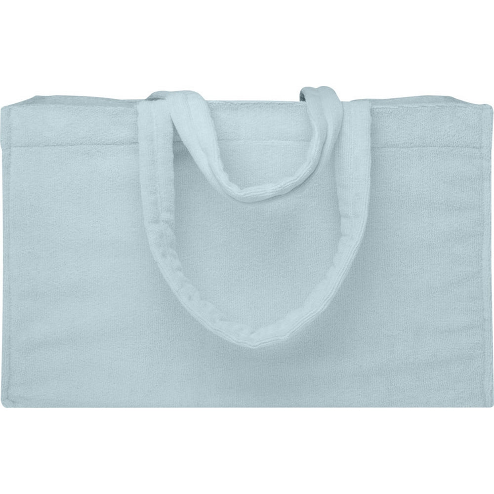 Cloud Blue - Side - Floso Siam Terrycloth Beach Recycled 13L Tote Bag
