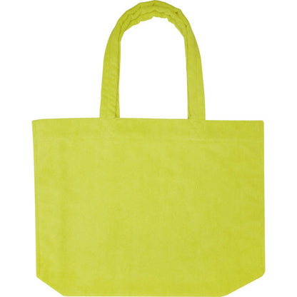 Lime - Front - Floso Siam Terrycloth Beach Recycled 13L Tote Bag