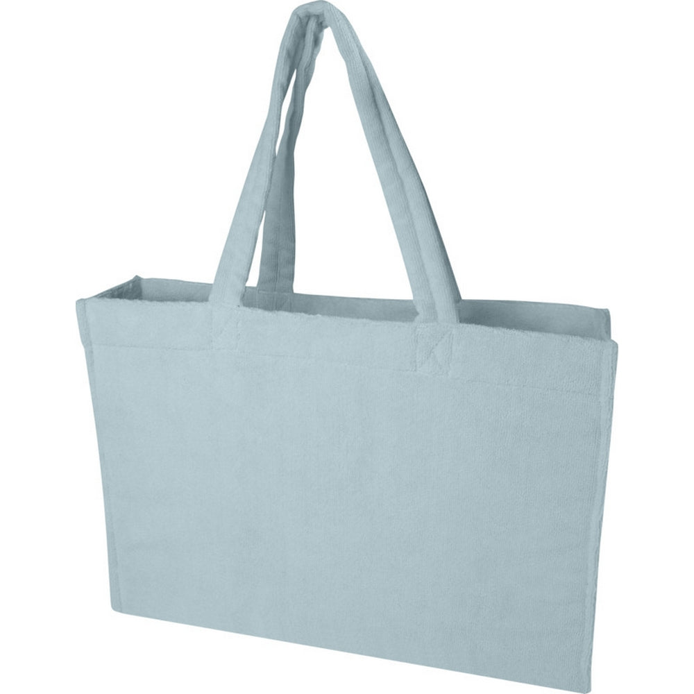 Cloud Blue - Back - Floso Siam Terrycloth Beach Recycled 13L Tote Bag