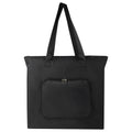 Solid Black - Front - Floso RPET Foldable 16L Tote Bag