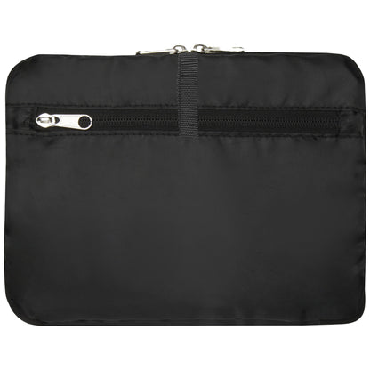 Solid Black - Side - Floso RPET Foldable 16L Tote Bag