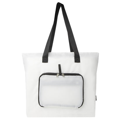 White - Front - Floso RPET Foldable 16L Tote Bag