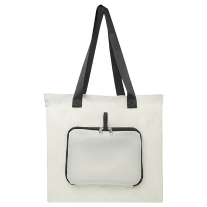 Sandstone - Front - Floso RPET Foldable 16L Tote Bag