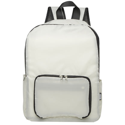 Sandstone - Front - Floso RPET Foldable 15L Backpack