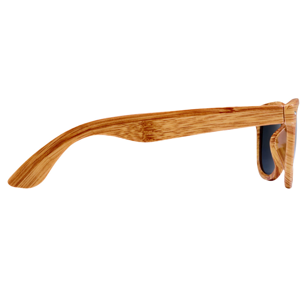 Natural - Back - Floso Mira Wood Effect Sunglasses