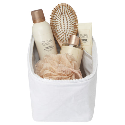 White - Back - Pack Recycled Aware Toiletry Bag