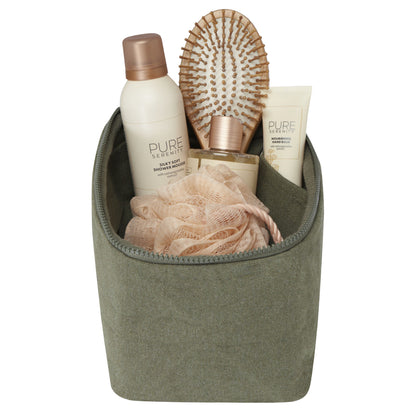 Green - Side - Pack Recycled Aware Toiletry Bag