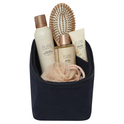 Navy - Back - Pack Recycled Aware Toiletry Bag