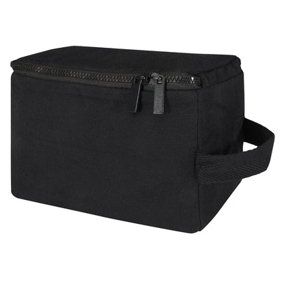 Solid Black - Front - Pack Recycled Aware Toiletry Bag