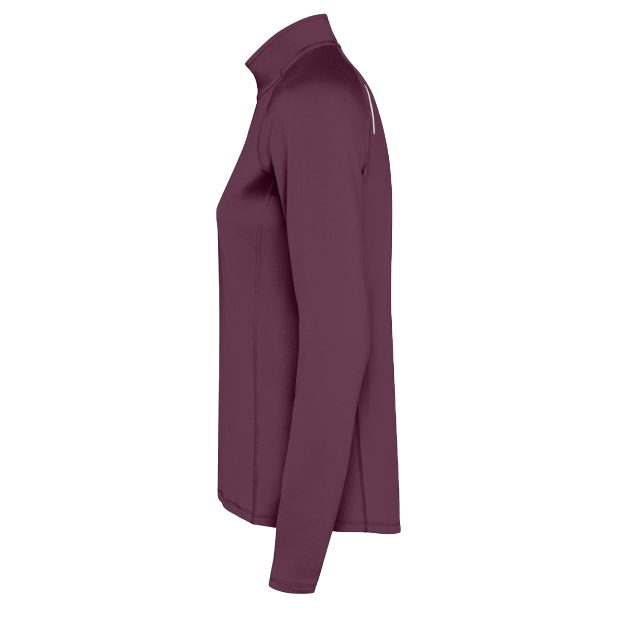 Plum Red - Back - Roly Womens-Ladies Estambul Quarter Zip Long-Sleeved Sweatshirt