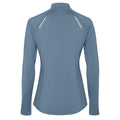 Storm Blue - Back - Roly Womens-Ladies Estambul Quarter Zip Long-Sleeved Sweatshirt