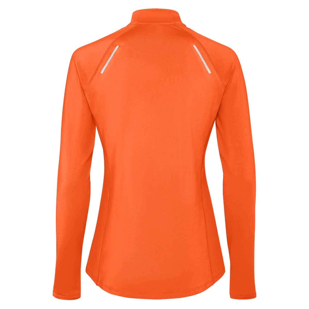 Fire Orange - Back - Roly Womens-Ladies Estambul Quarter Zip Long-Sleeved Sweatshirt