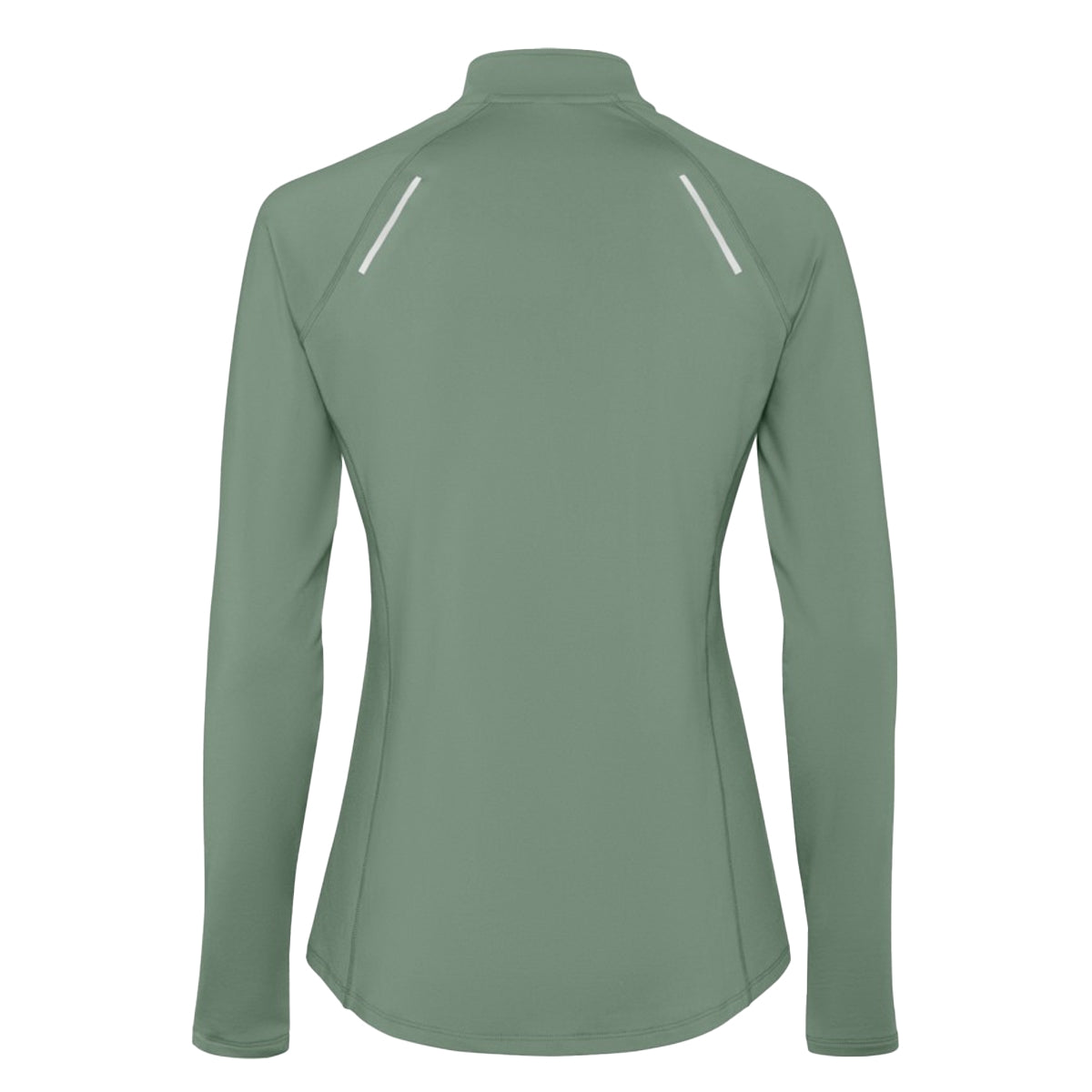 Laurel Green - Back - Roly Womens-Ladies Estambul Quarter Zip Long-Sleeved Sweatshirt