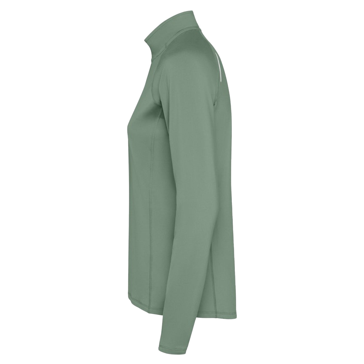 Laurel Green - Side - Roly Womens-Ladies Estambul Quarter Zip Long-Sleeved Sweatshirt