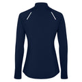 Navy Blue - Back - Roly Womens-Ladies Estambul Quarter Zip Long-Sleeved Sweatshirt