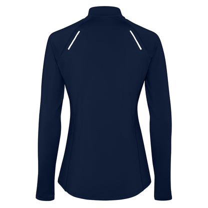 Navy Blue - Back - Roly Womens-Ladies Estambul Quarter Zip Long-Sleeved Sweatshirt