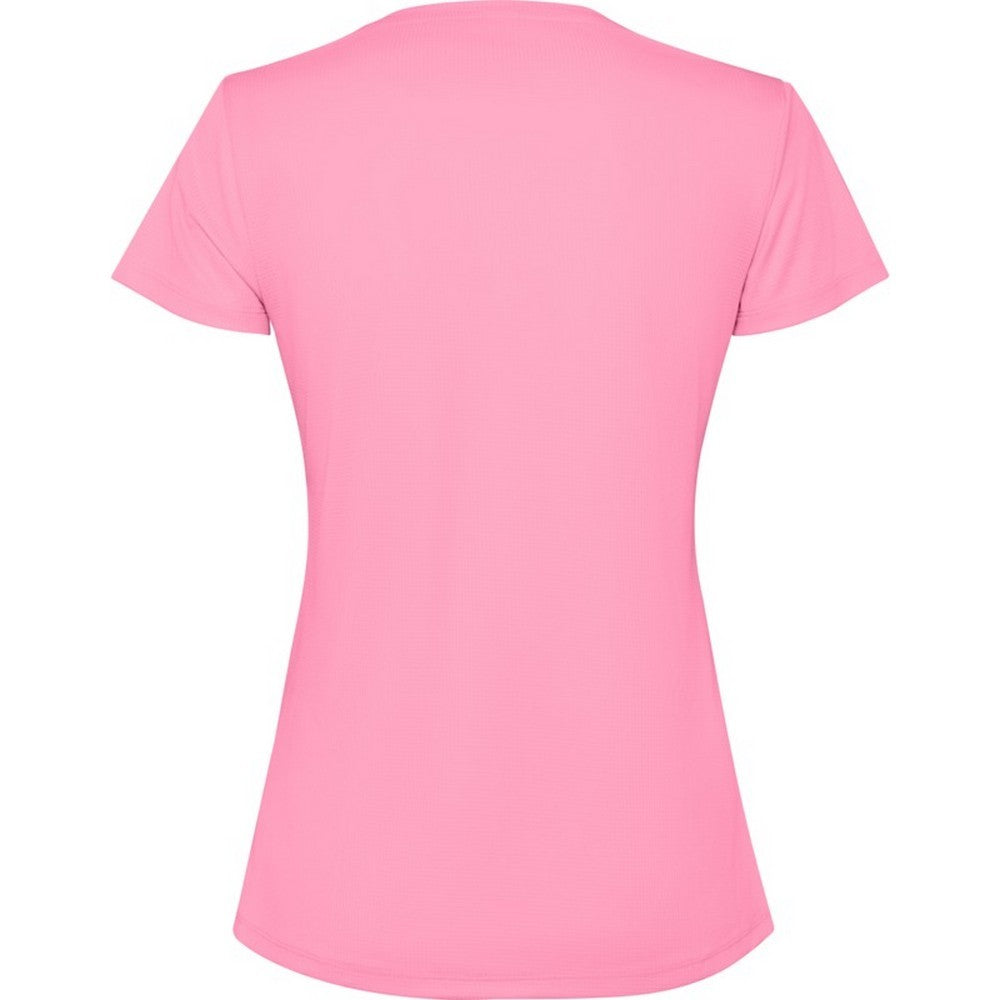 Silk Pink - Back - Roly Womens-Ladies Estoril Short-Sleeved T-Shirt