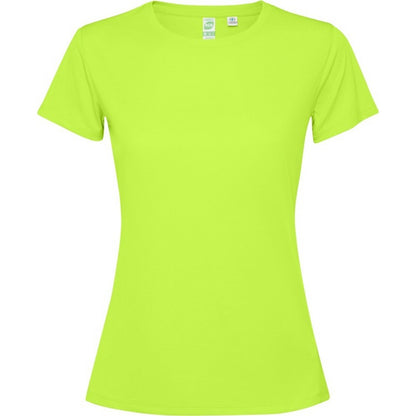 Fluorescent Green - Front - Roly Womens-Ladies Estoril Short-Sleeved T-Shirt