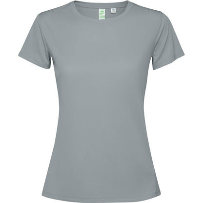 Grey - Front - Roly Womens-Ladies Estoril Short-Sleeved T-Shirt