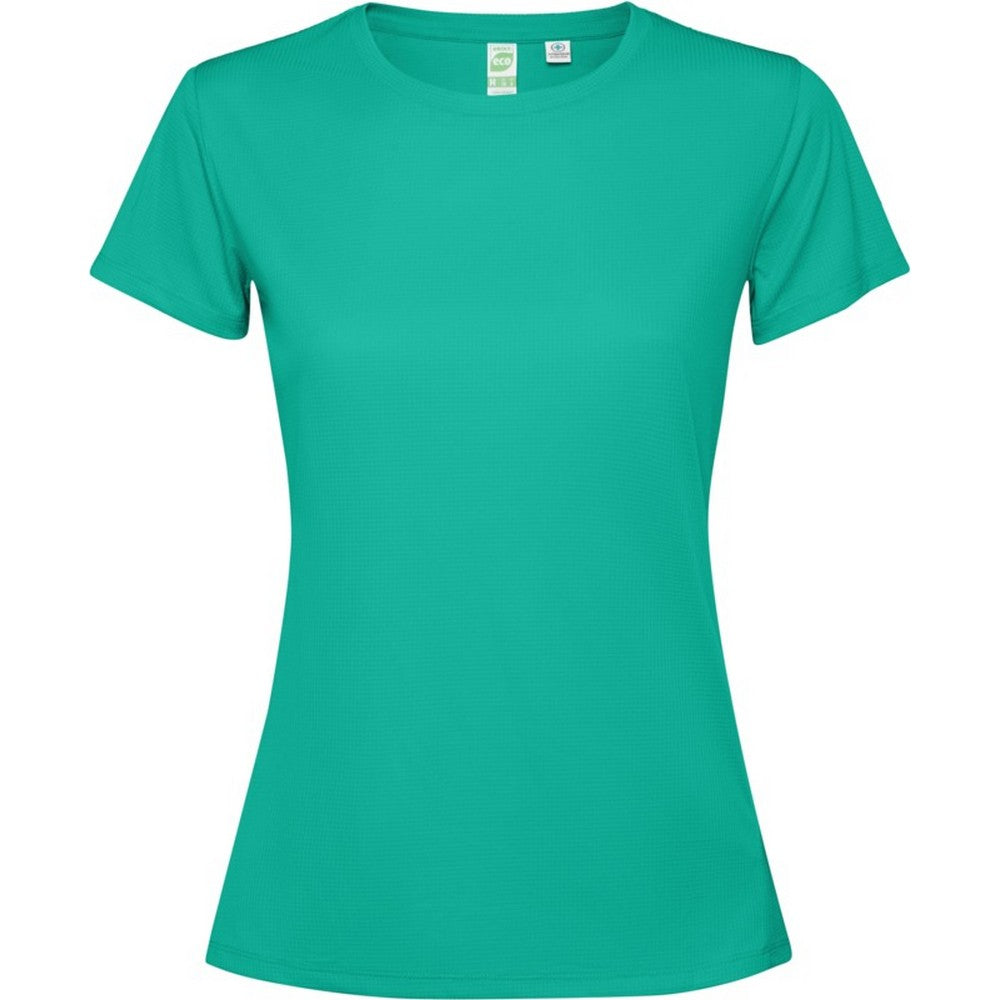 Jade Green - Front - Roly Womens-Ladies Estoril Short-Sleeved T-Shirt