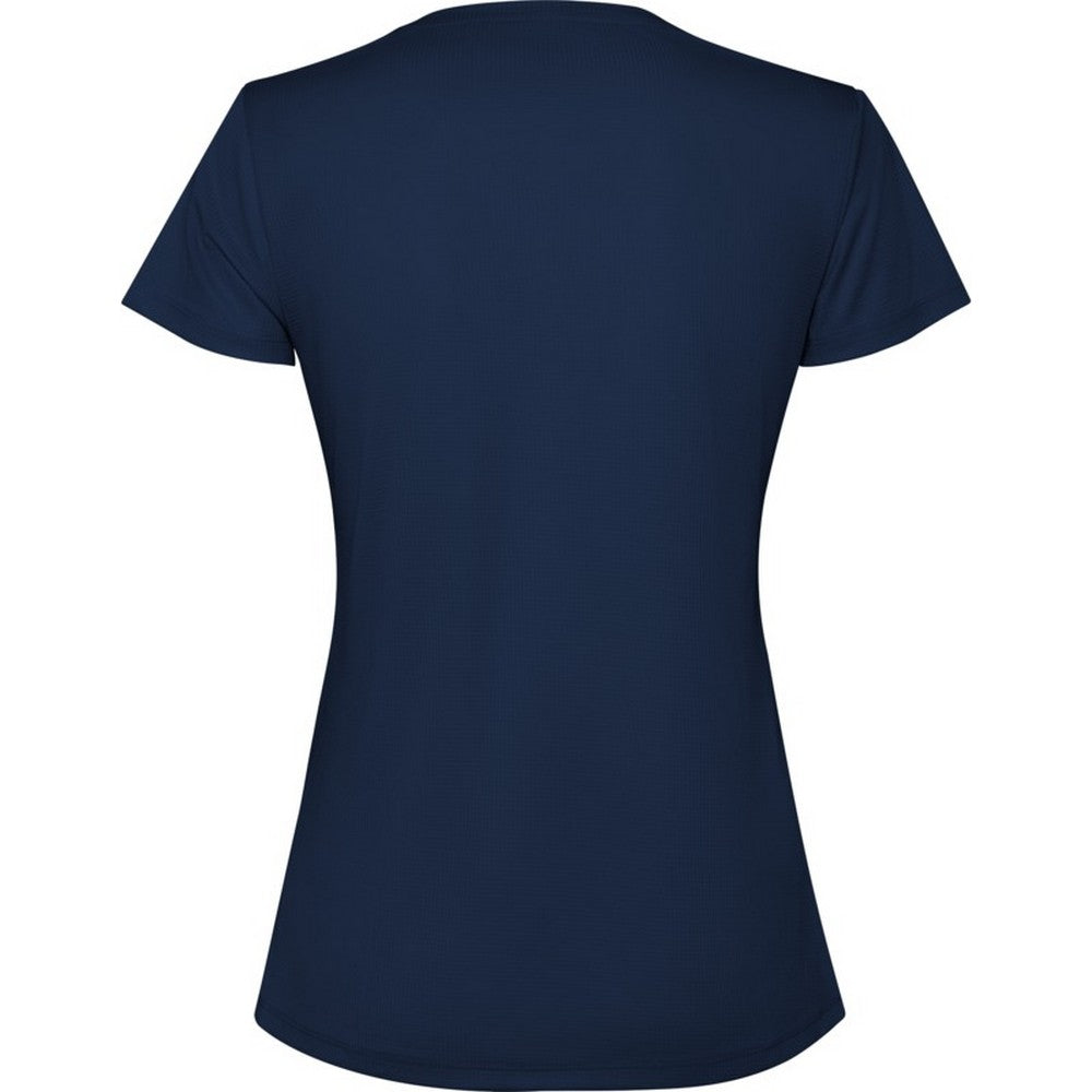 Navy Blue - Back - Roly Womens-Ladies Estoril Short-Sleeved T-Shirt